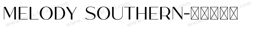 Melody Southern字体转换